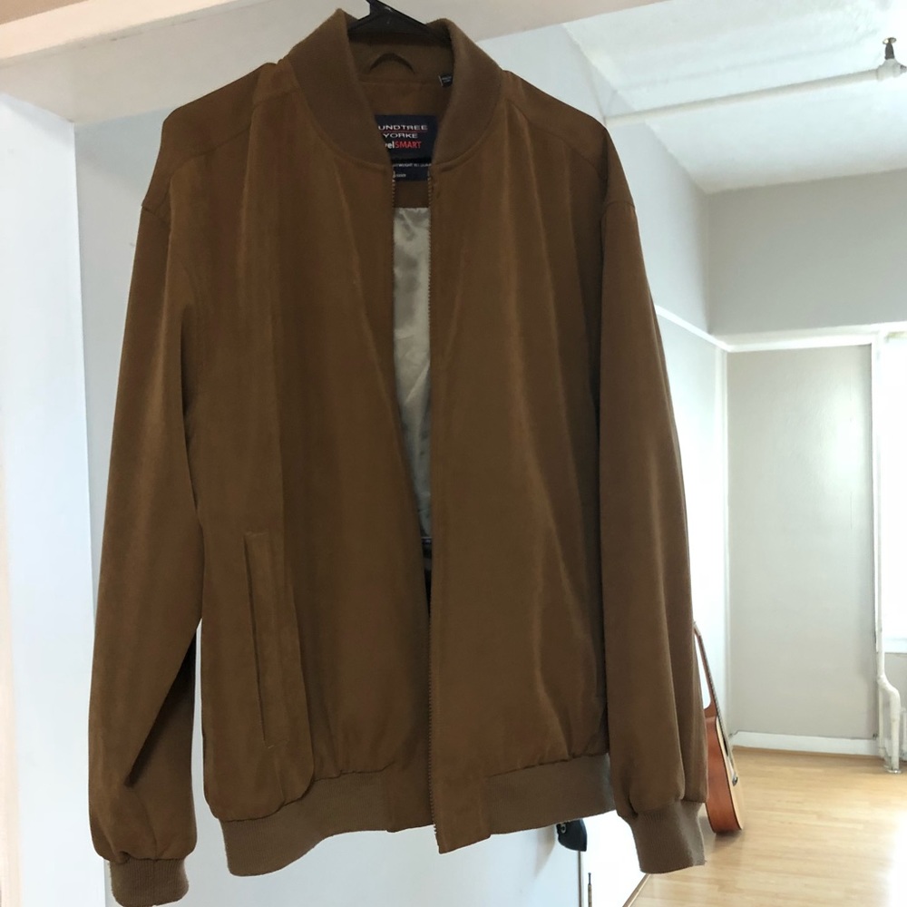 Light Brown Bomber Jacket (Large)